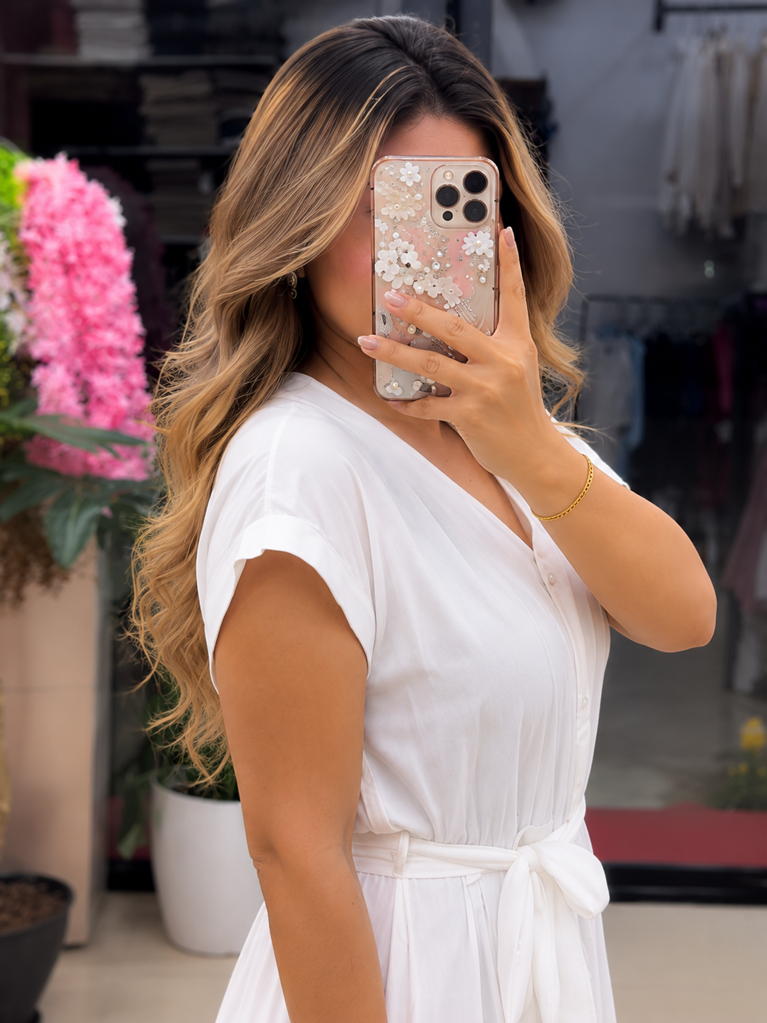 Maxi Royal Ivory Chanderi Gown