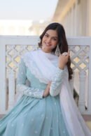 Ruchi Embroidered Gown Set