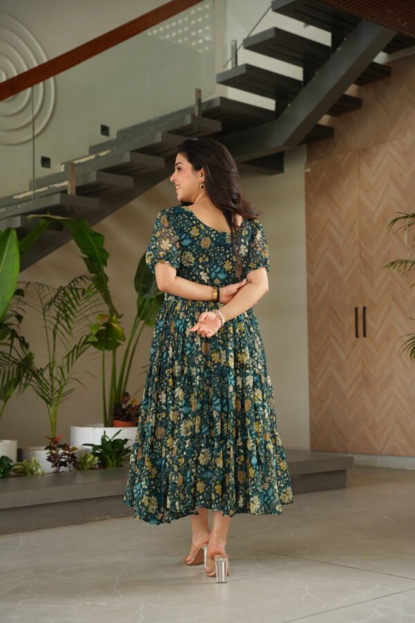Printed Pinu Georgette Gown for Women