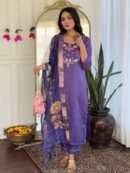 Viscose Embroidered Kurta Set