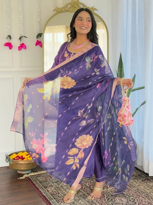 Viscose Embroidered Kurta Set