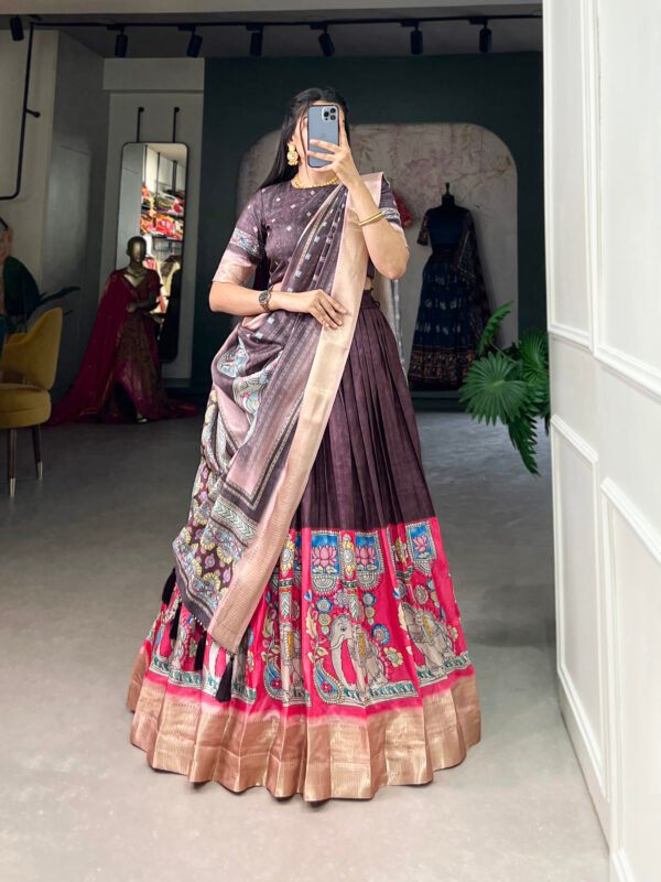 Kalamkari Print Lehenga Choli