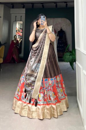 Kalamkari Print Lehenga Choli