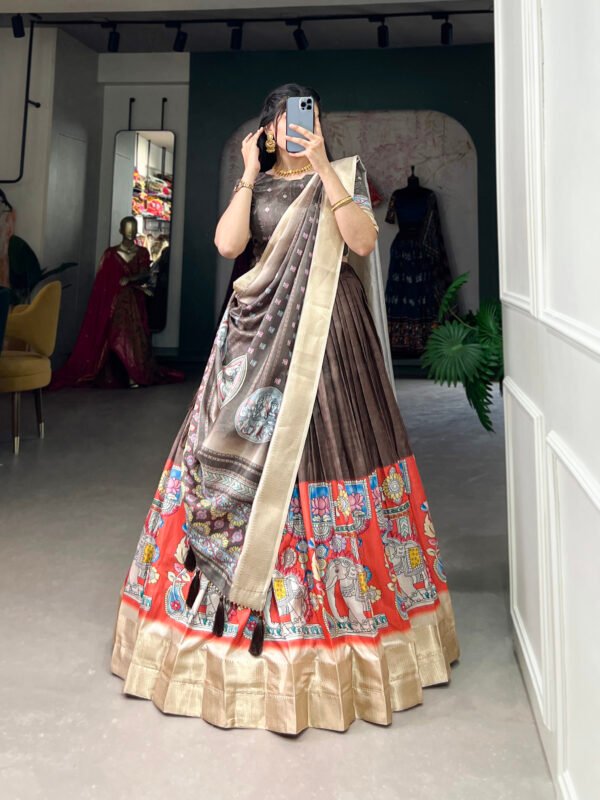 Kalamkari Print Lehenga Choli