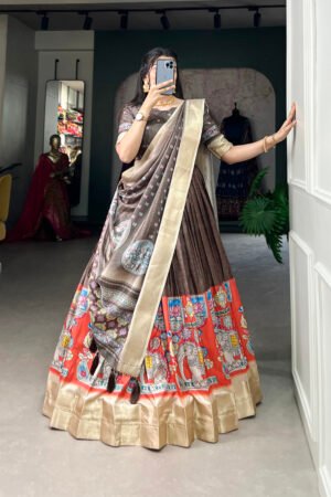 Kalamkari Print Lehenga Choli