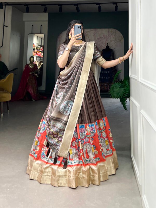 Kalamkari Print Lehenga Choli