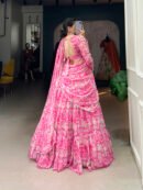 Printed Georgette Lehenga Choli