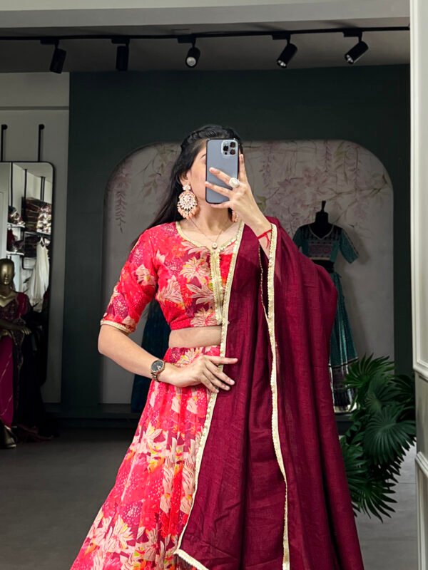 Tussar Silk Lehenga Choli