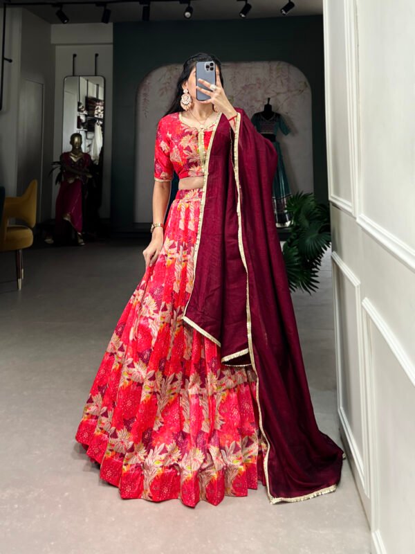 Tussar Silk Lehenga Choli