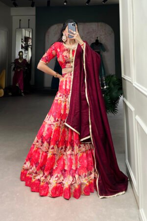 Tussar Silk Lehenga Choli