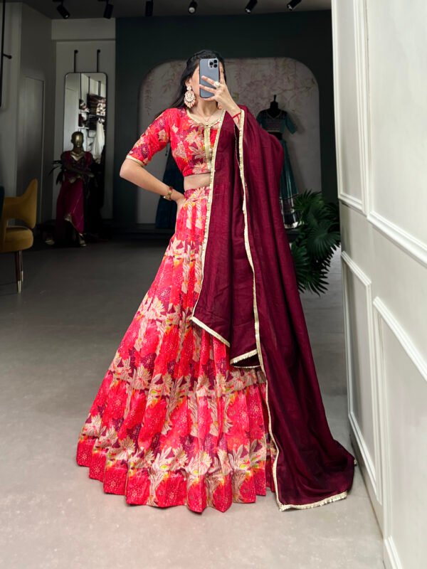 Tussar Silk Lehenga Choli