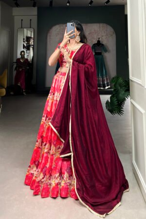 Tussar Silk Lehenga Choli