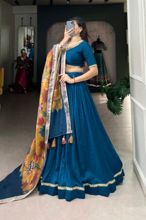 Chinon Silk Wedding Lehenga