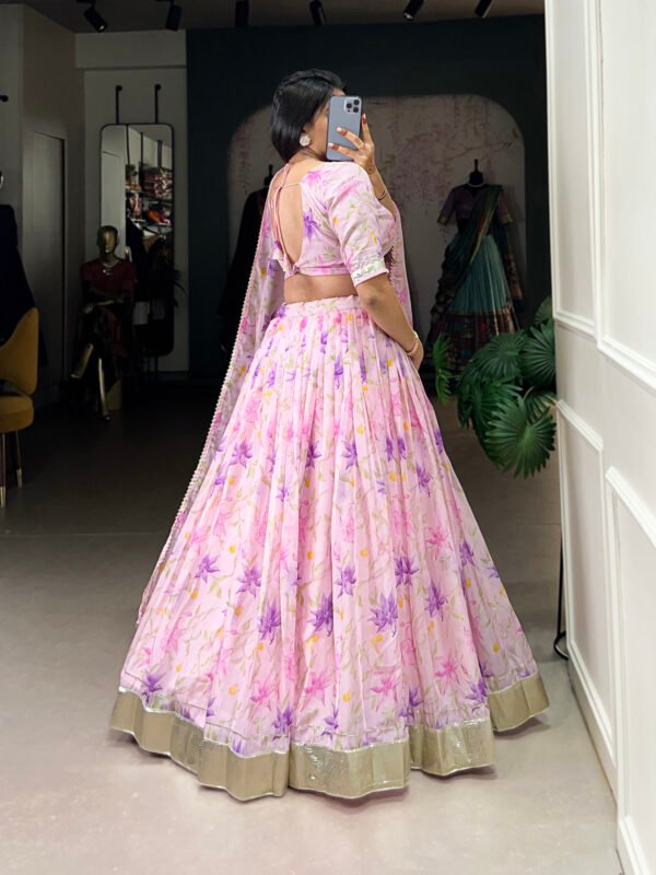 Tabby Silk Floral Lehenga