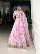 Tabby Silk Floral Lehenga