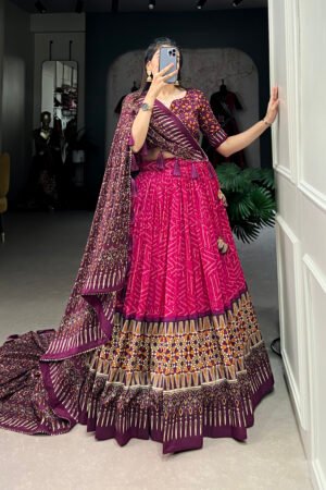 Tussar Silk Lehenga Choli