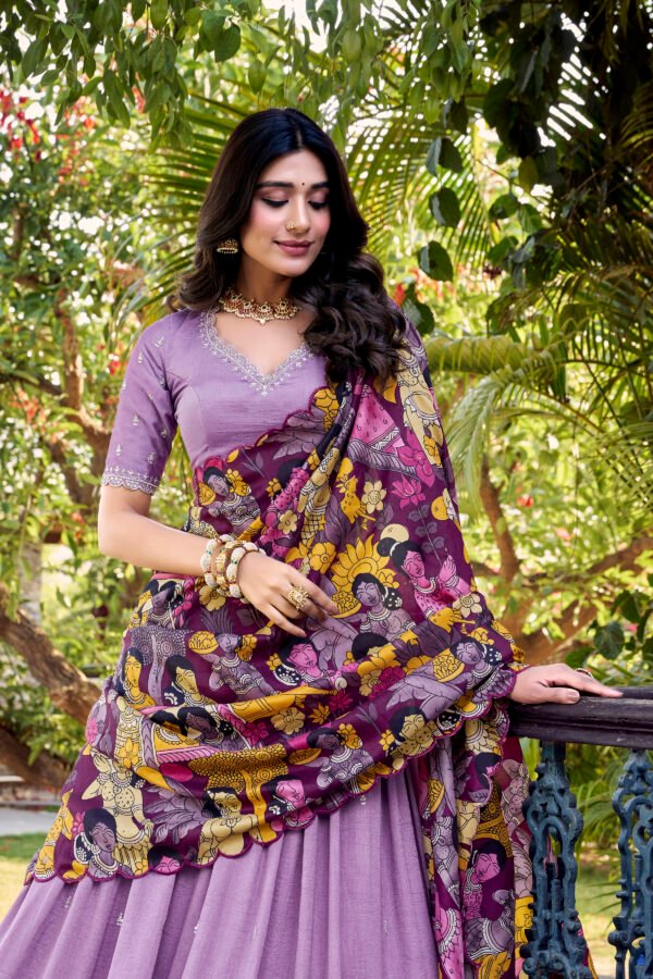 Vichitra Silk Lehenga Choli