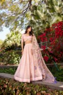Pink Gold Crush Embroidered Lehenga Choli