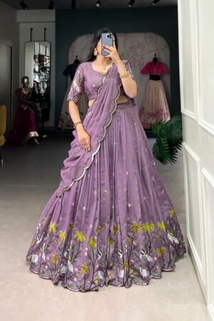 Lavender Lehenga Choli for Wedding
