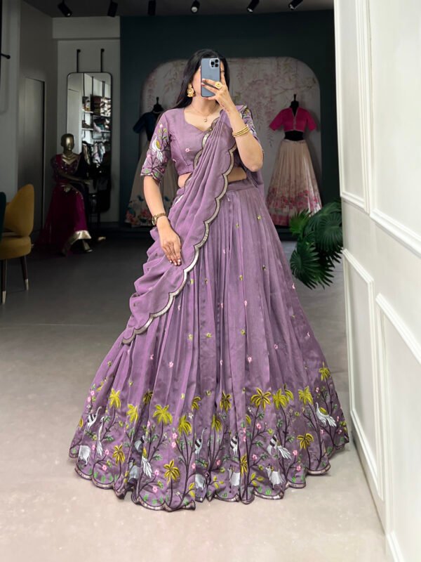 Lavender Lehenga Choli for Wedding