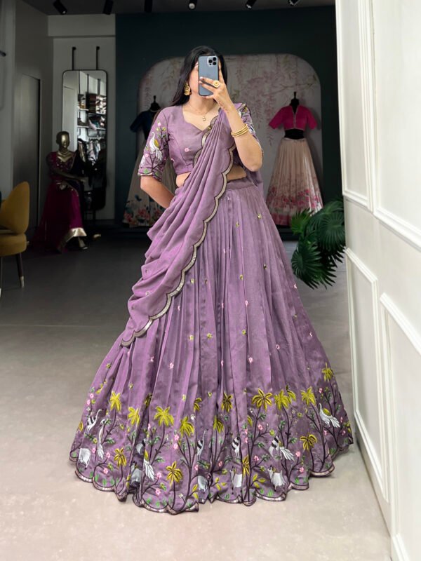 Lavender Lehenga Choli for Wedding