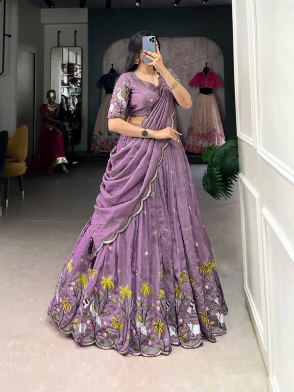 Lavender Lehenga Choli for Wedding