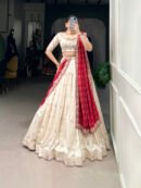 Vichitra Silk Lehenga with Badhej Dupatta