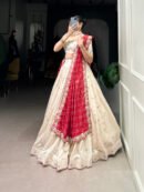 Vichitra Silk Lehenga with Badhej Dupatta