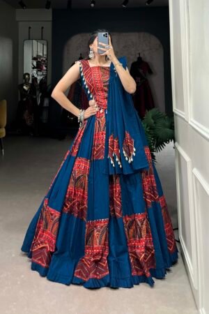 Navratri Printed Cotton Lehenga