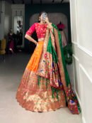 Paithani Lehenga Choli with Zari Weaving