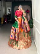 Paithani Lehenga Choli with Zari Weaving