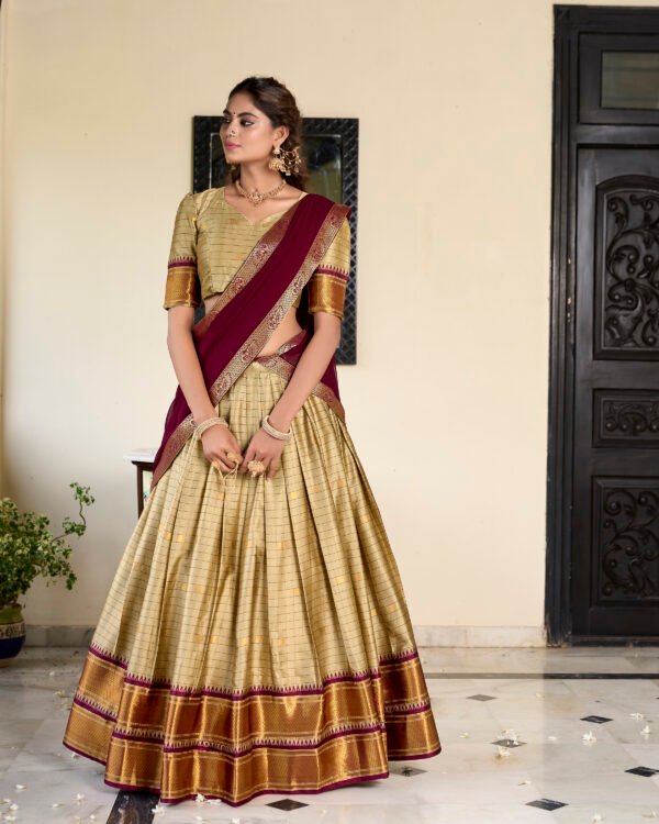 Paithani Cotton Silk Lehenga Choli