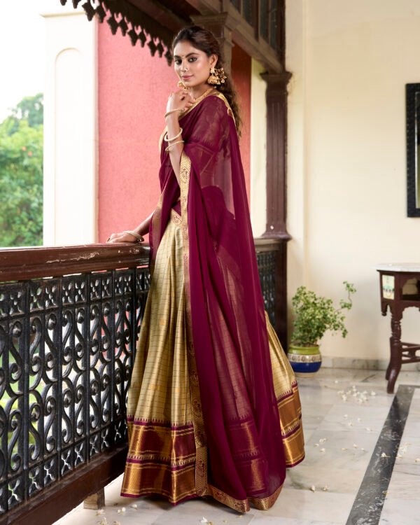 Paithani Cotton Silk Lehenga Choli
