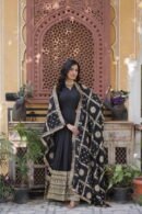 Zari Sequins Designer Gown with Dupatta