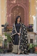 Zari Sequins Designer Gown with Dupatta