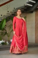 Chinnon Embroidered Gown with Dupatta