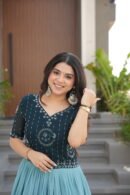 Designer Printed Gown for Women