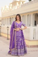 Dyeable Viscose Jacquard Lehenga Choli