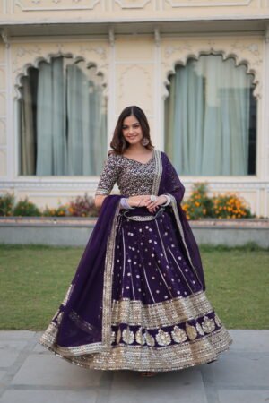 Designer Faux Blooming Lehenga Choli