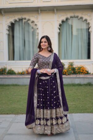Designer Faux Blooming Lehenga Choli