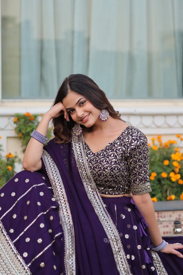 Designer Faux Blooming Lehenga Choli