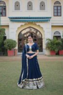 Rama Color Sequins Lehenga Choli
