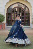 Rama Color Sequins Lehenga Choli