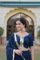 Rama Color Sequins Lehenga Choli