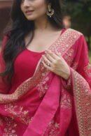 Sequin Embroidered Gown with Dupatta
