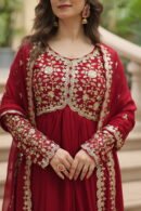 Faux Blooming Gown with Dupatta