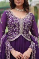 Readymade Embroidered Gown for Women