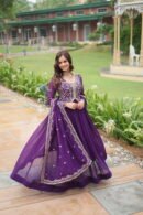 Readymade Embroidered Gown for Women