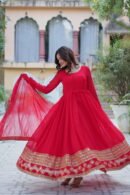 Faux Blooming Gown with Dupatta