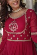 Sequins Embroidered Gown with Dupatta